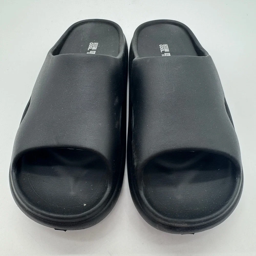 32 Degrees Cool Cloud Slide Sandals Black Unisex Size XL W11-12 M9-10 New